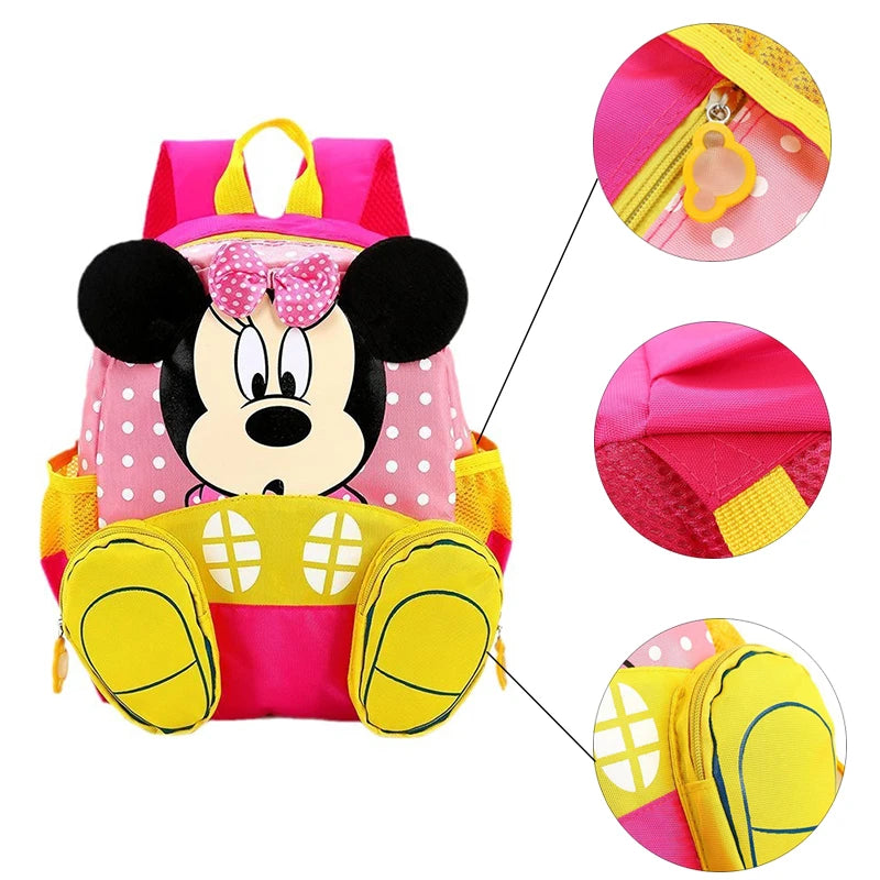 Sac à dos enfant Mickey et Minnie Disney grande capacité