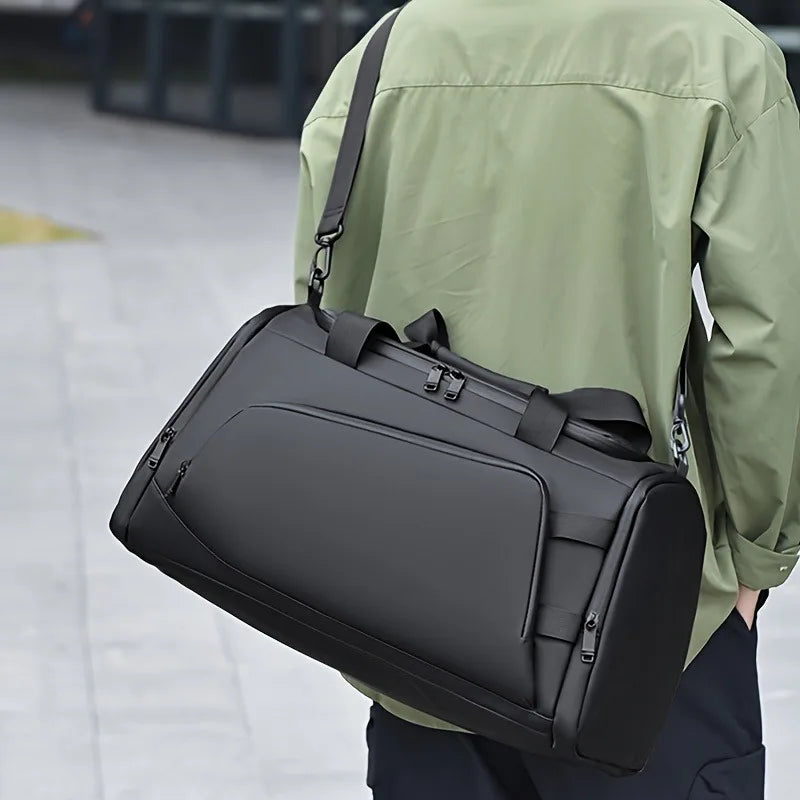 Sac de voyage multifonction en nylon avec compartiment chaussures