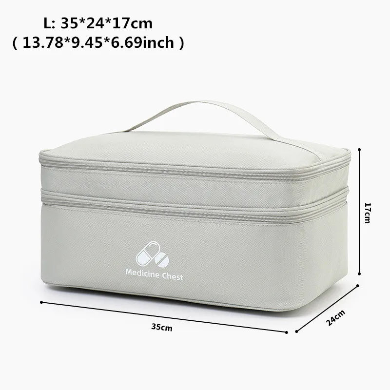Grande Trousse Médicale de Voyage à Double Compartiment