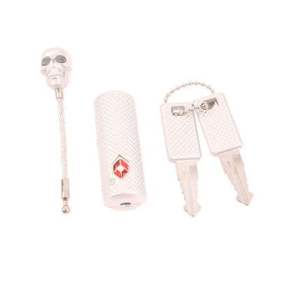 Cadenas TSA Tête de Mort avec Clé – Sécurité et Originalité