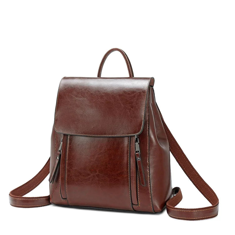 Sac à Dos Femme en Cuir Véritable – Élégance et Praticité