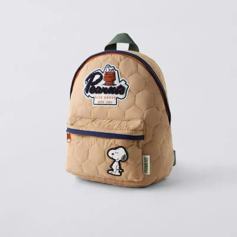 Sac à dos enfant Snoopy nylon matelassé