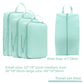 Set de 4 cubes de rangement compressibles en polyester imperméable pour valise
