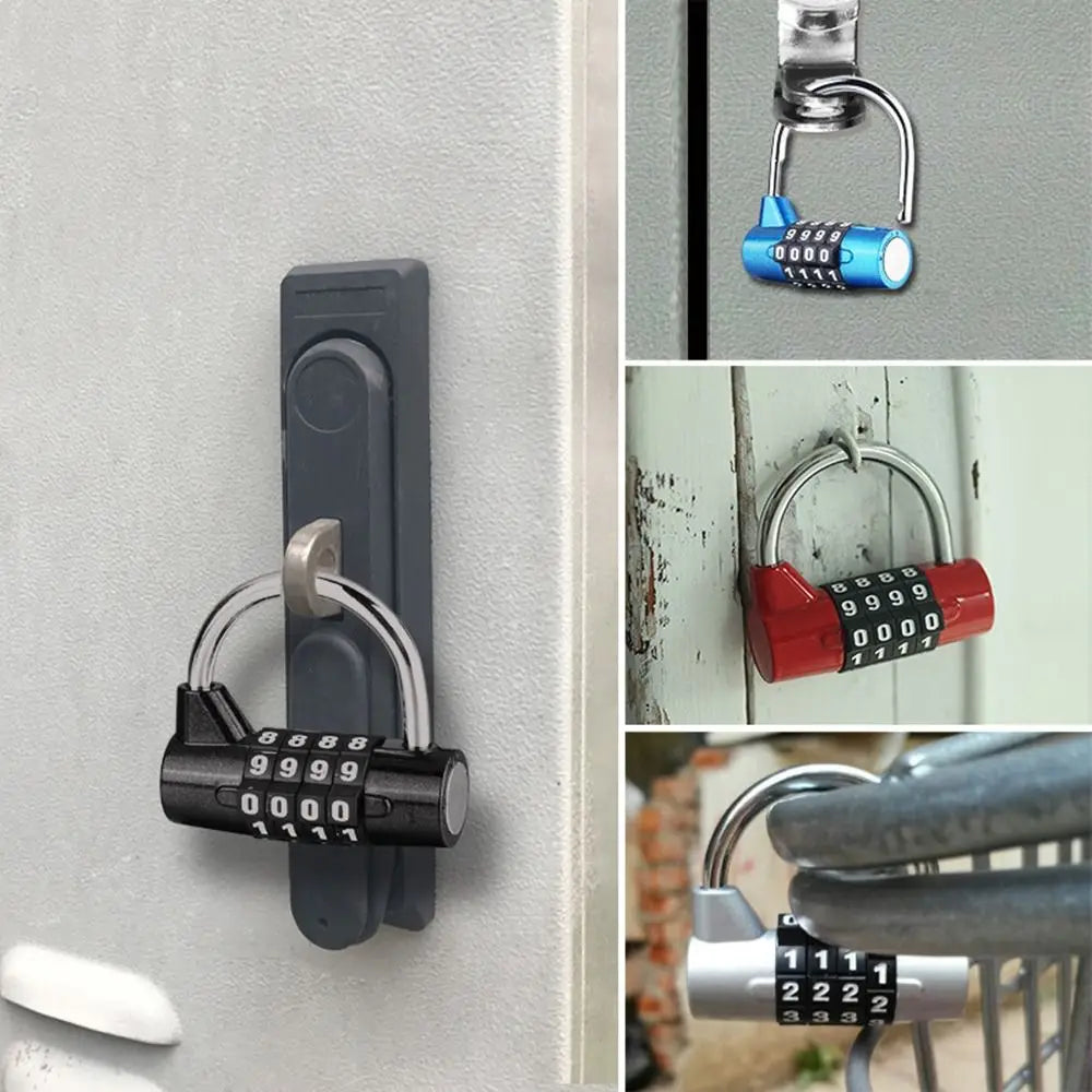 Cadenas à Code 4 Chiffres Renforcé – Sécurité Antivol Extérieure