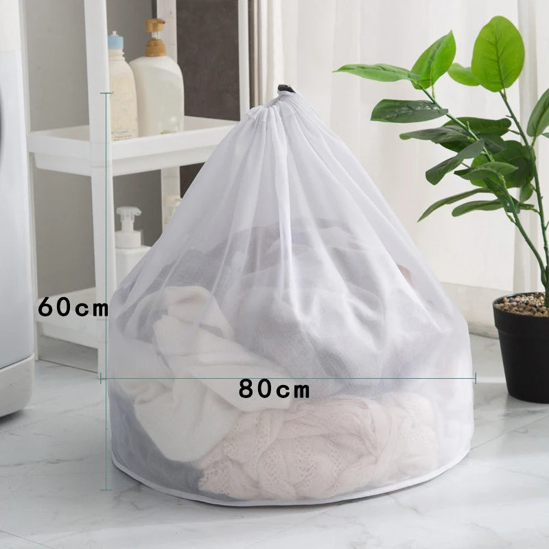 Sac de Lavage en Maille Résistante avec Cordon de Serrage