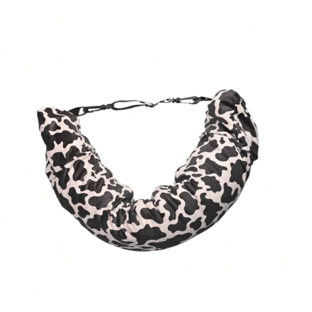 Oreiller de voyage remplissable en tissu lycra avec sac de transport