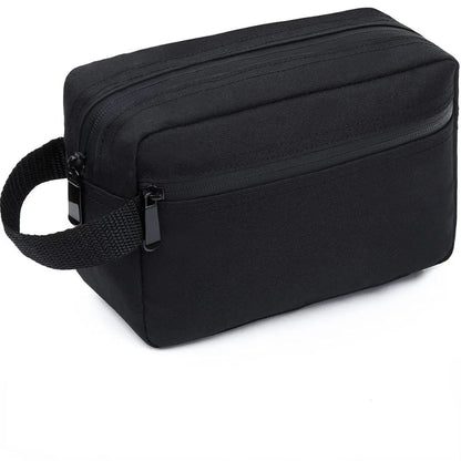 Sac de Toilette Voyage Imperméable Noir avec Poignée Latérale