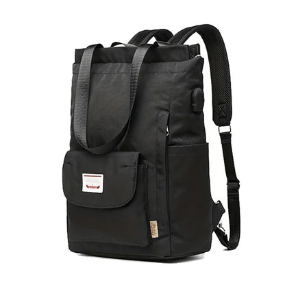 Sac à Dos Étanche Oxford & Canvas avec Port USB – Élégant & Fonctionnel