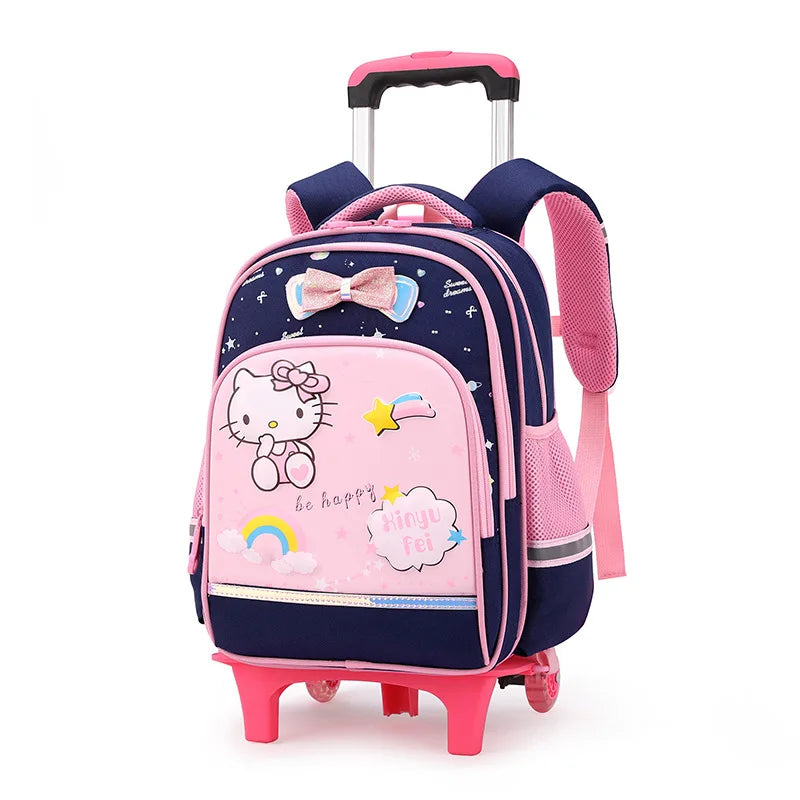 Sac à dos à roulettes enfant Hello Kitty