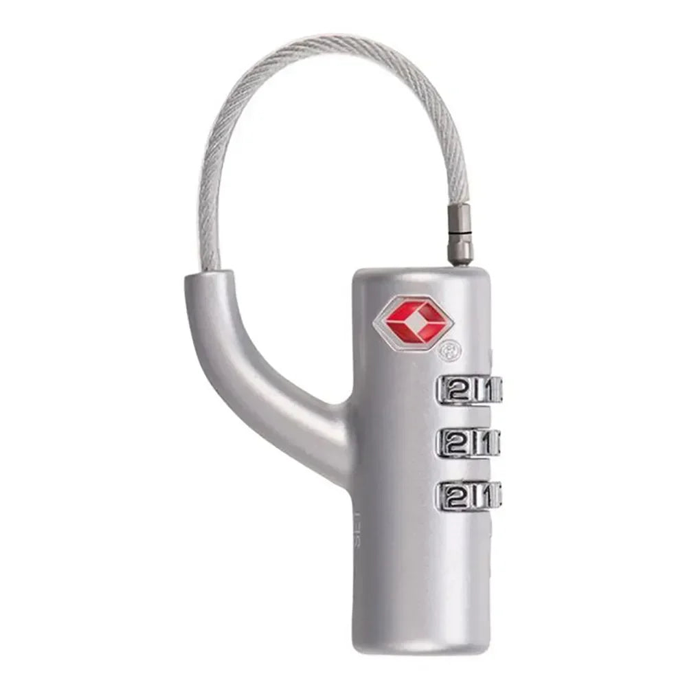 Cadenas TSA à câble acier 3 chiffres – Voyage compact et sécurisé