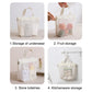 Sac de Toilette en Maille Polyester – Trousse Transparente Respirante pour Voyage et Salle de Bain