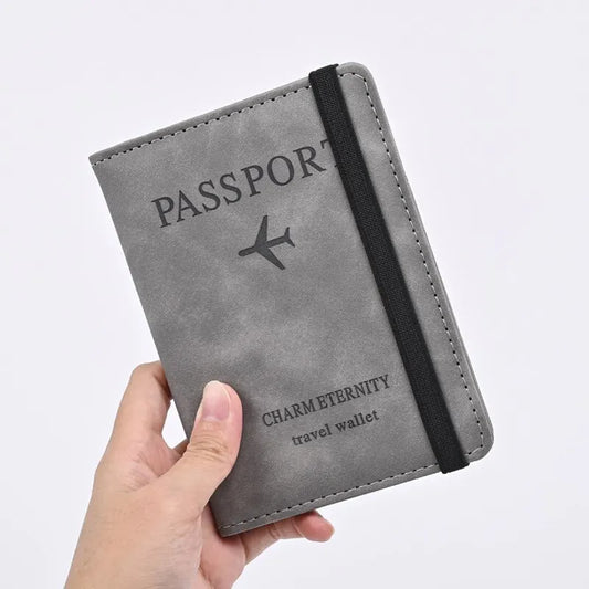 Porte-Passeport Homme en Cuir PU Élégant et Pratique