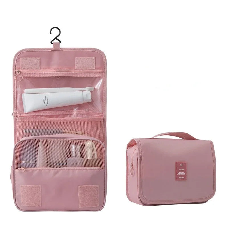 Trousse de Toilette Suspendue en Polyester Imperméable – Multi-compartiments Voyage & Salle de Bain