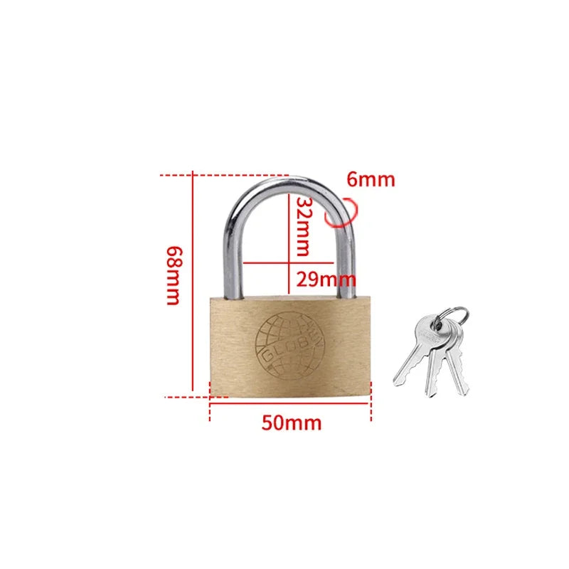 Cadenas en Cuivre avec Clé – Sécurité Polyvalente