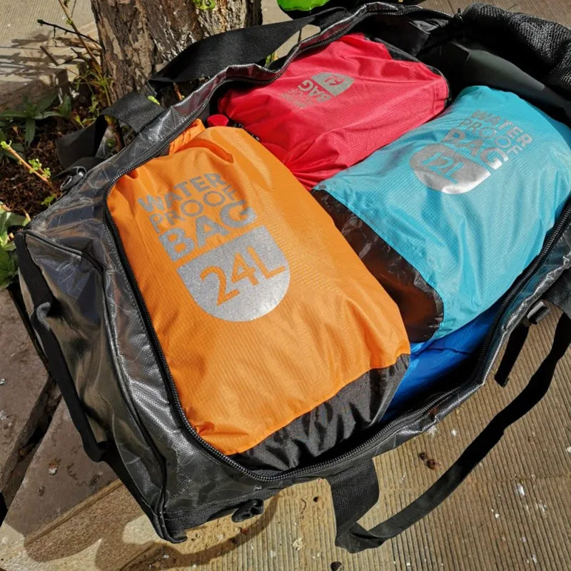 Sac étanche de voyage 6L / 12L / 24L pour sports nautiques et plein air
