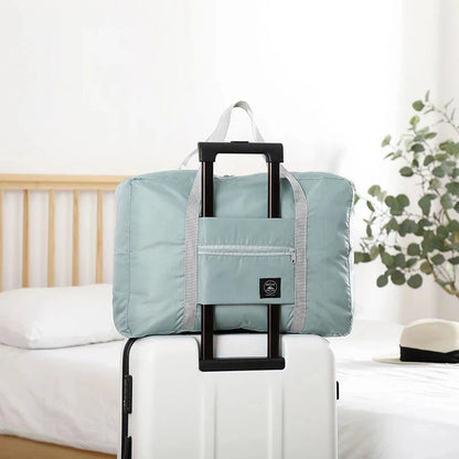Sac de Voyage Pliable Nylon Grande Capacité, coloris rose