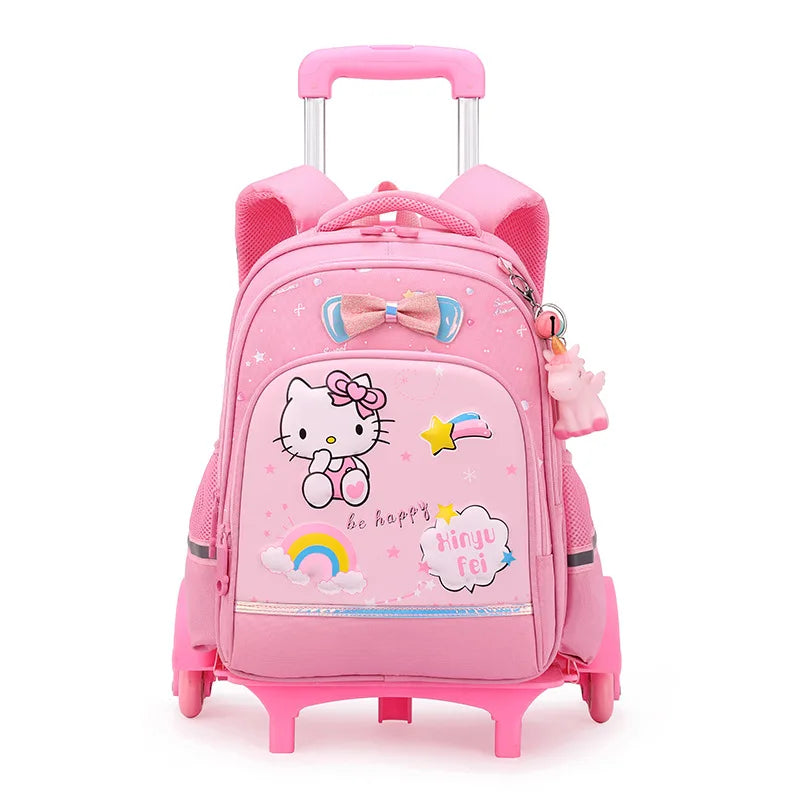 Sac à dos à roulettes enfant Hello Kitty