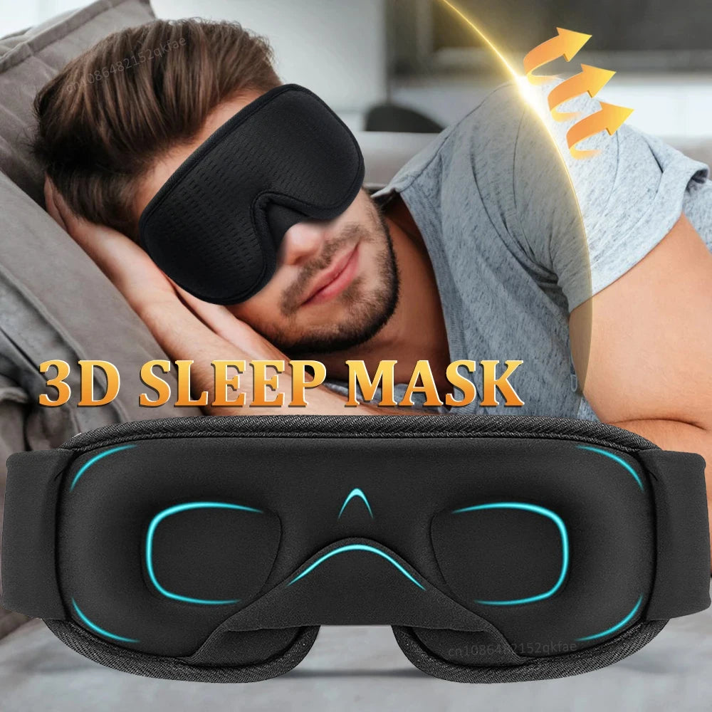 Masque de sommeil 3D blackout intégral respirant et ergonomique