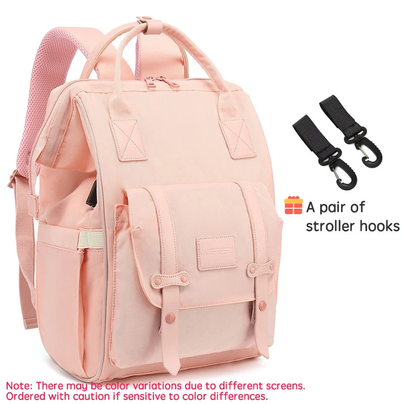 Sac à dos à langer multifonction étanche avec interface USB