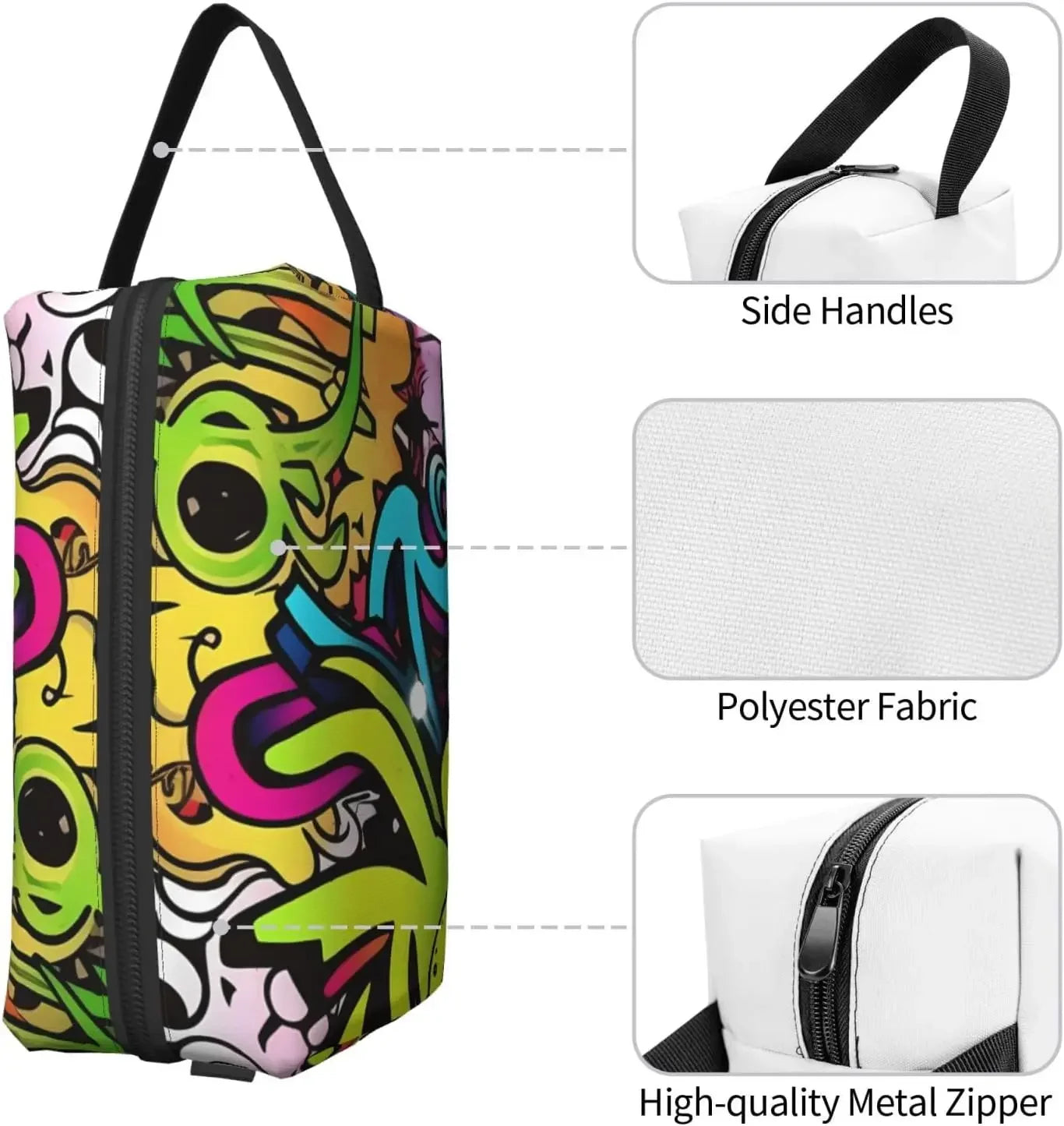 Trousse enfant graffiti coloré rangement école et loisirs