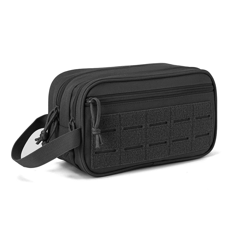 Trousse De Toilette Voyage à Suspendre Pour Homme – Noir – Légère Et Organisée