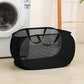 Panier à Linge Pliable en Maille avec Poignées – Grand Format 76L
