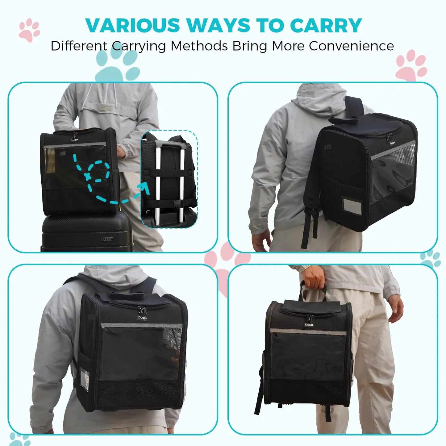 Sac à Dos de Transport XL Dogat – Pour Chats jusqu’à 10kg