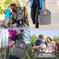 Sac à dos à langer pliable avec lit bébé intégré et poches isothermes – Grande capacité