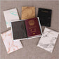 Porte-Passeport Marbre en Similicuir PU