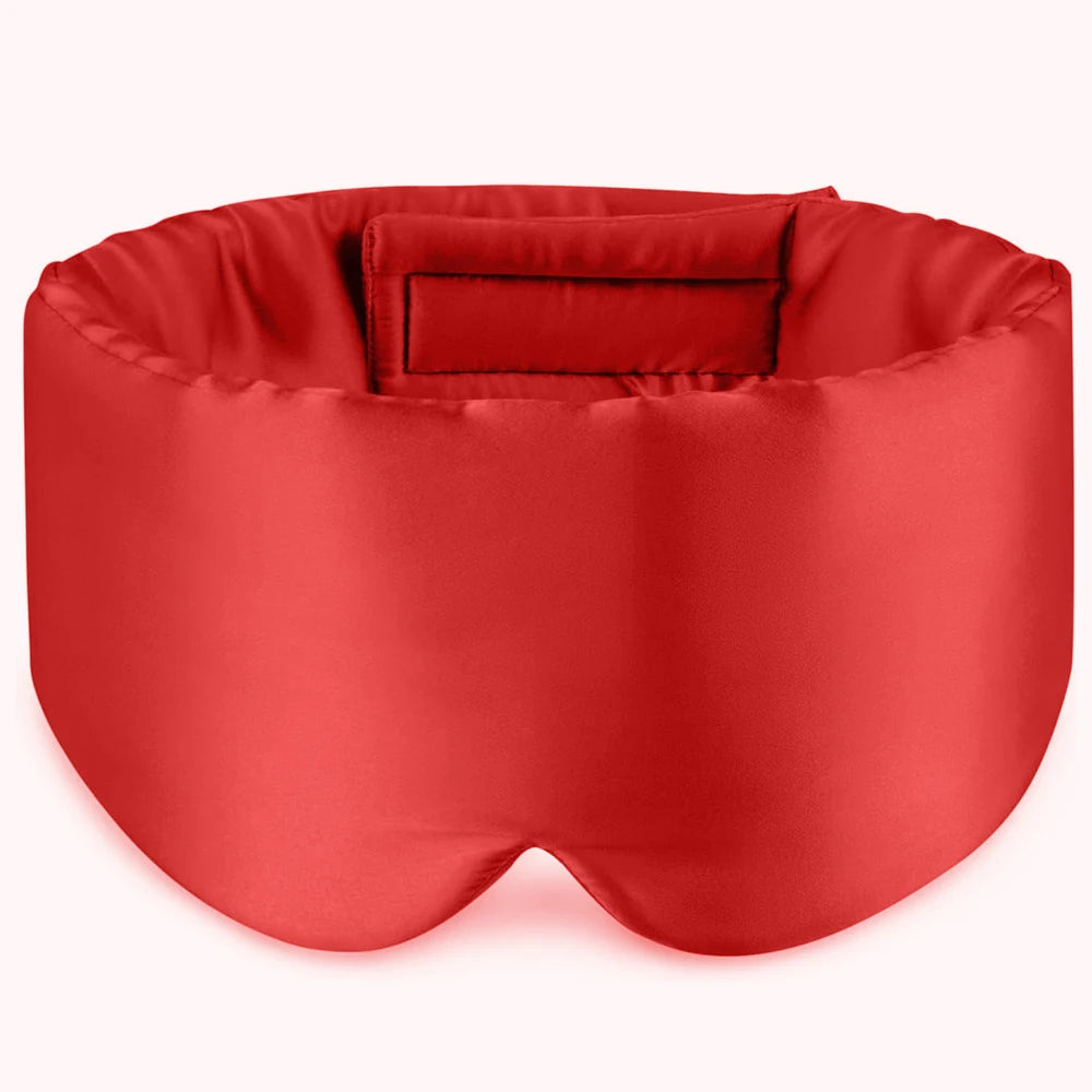 Masque de sommeil en soie ajustable confort absolu
