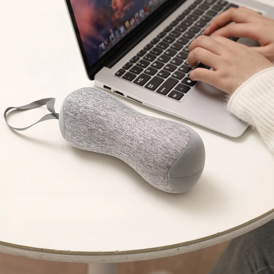 Mini coussin de voyage portatif en U pour soutien cervical et repos nomade