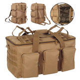 Sac de Voyage Tactique Duffel 55L Multifonction, coloris noir