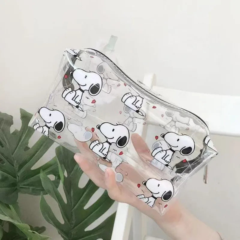 Trousse enfant Snoopy transparente