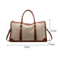 Sac de Voyage Femme Vintage en Toile et Cuir PU