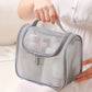 Trousse de Toilette en Nylon Maille – Grande Capacité et Design Transparent Courbé