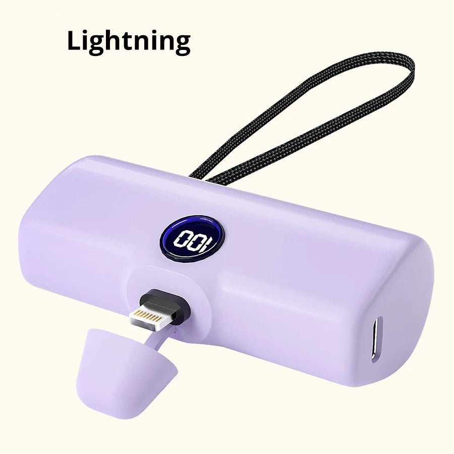 Mini Batterie Externe Liboer 5000mAh – Charge Rapide Compacte