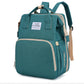 Sac à Langer Multifonction avec Lit Pliant Intégré – Nylon Résistant & Grande Capacité