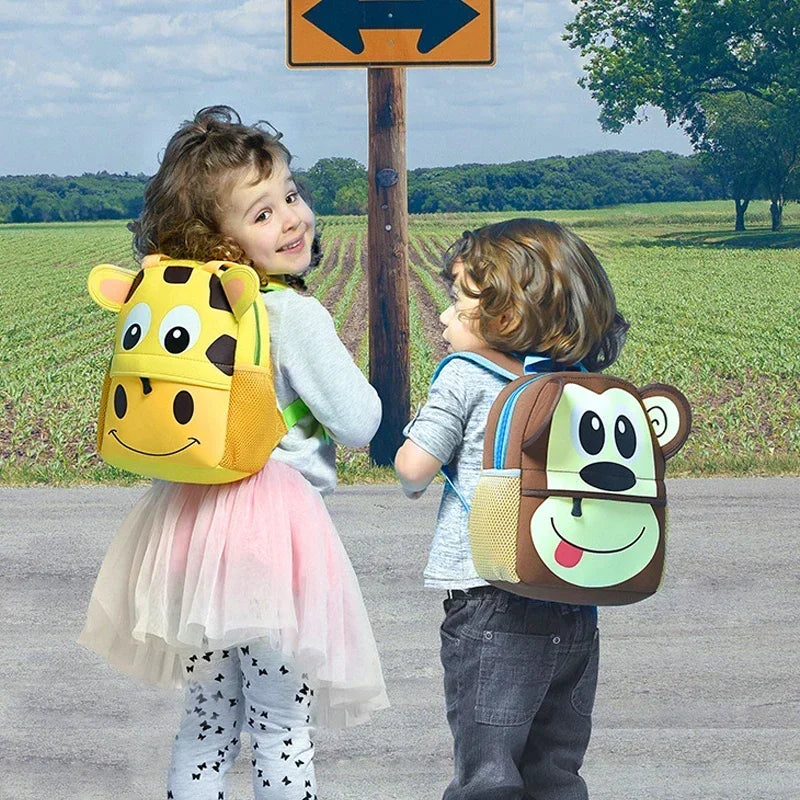 Sac à dos enfant animaux 3D