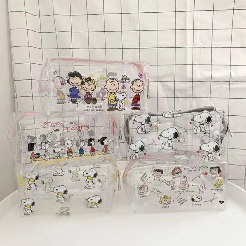 Trousse enfant Snoopy transparente