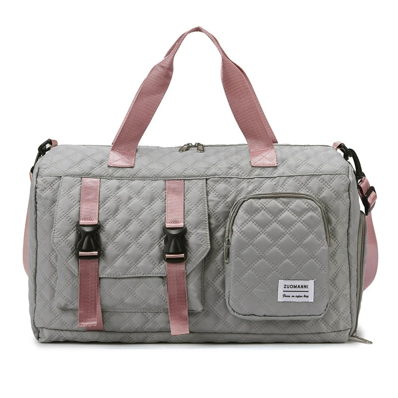 Sac de Sport Femme Matelassé Compartiment Chaussures