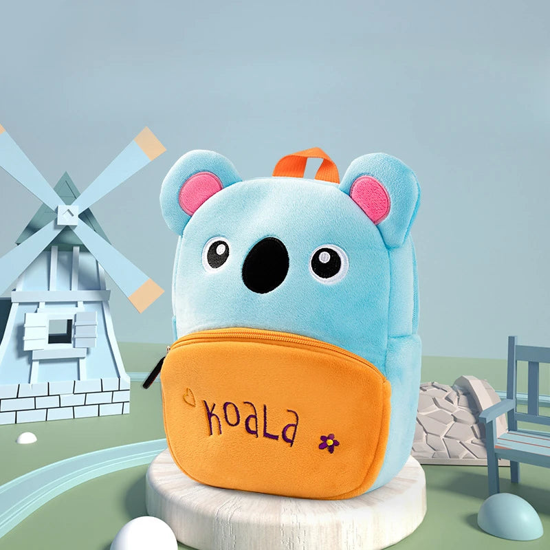 Sac à dos enfant animaux en peluche maternelle
