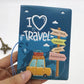 Porte-Passeport Coloré en PVC Motifs Voyage