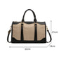 Sac de Voyage Femme Vintage en Toile et Cuir PU