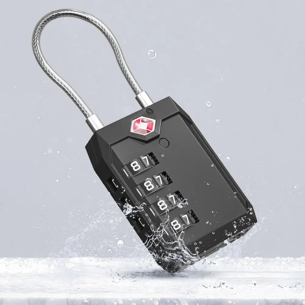 Cadenas TSA 4 Chiffres avec Câble – Sécurité et Praticité pour Voyages