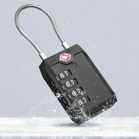 Cadenas TSA 4 Chiffres avec Câble – Sécurité et Praticité pour Voyages