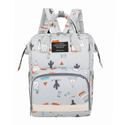 Sac à langer multifonction gris – Design stylé et grande capacité