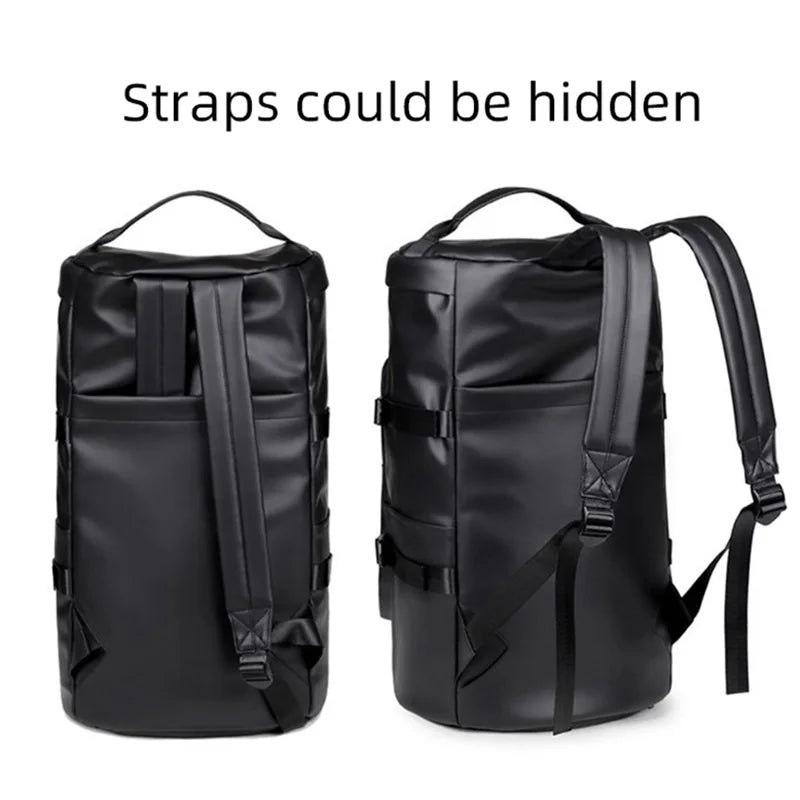 Sac à dos de voyage polyvalent en similicuir