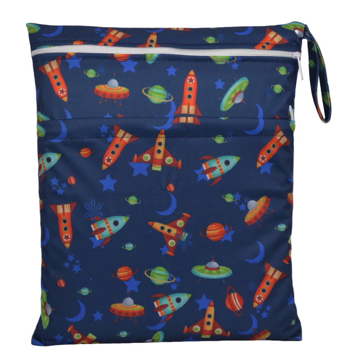 Sac bébé étanche réutilisable deux compartiments rangement couches et vêtements