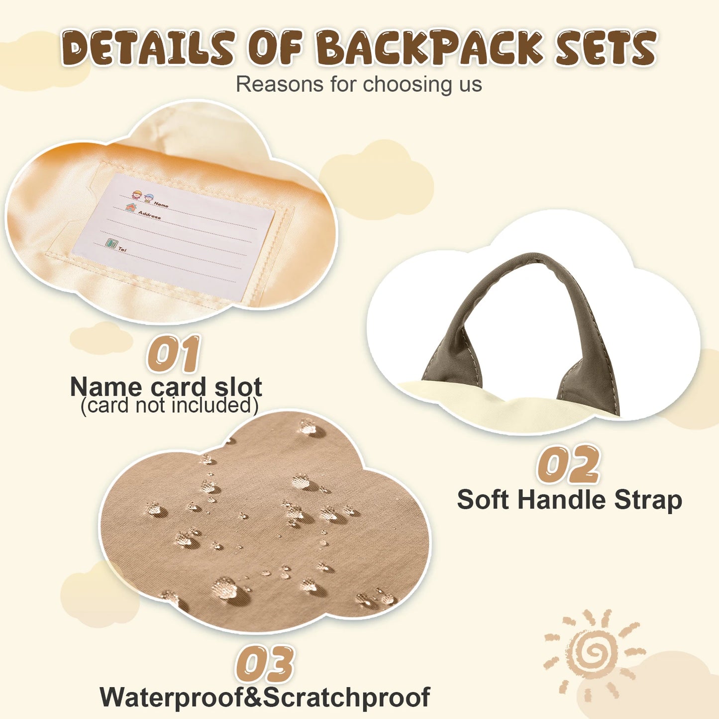 Sac à dos enfant coloré léger imperméable