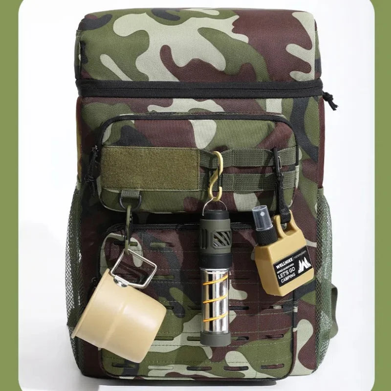 Sac à dos isotherme camouflage 23L – Étanche & résistant pour pique-nique